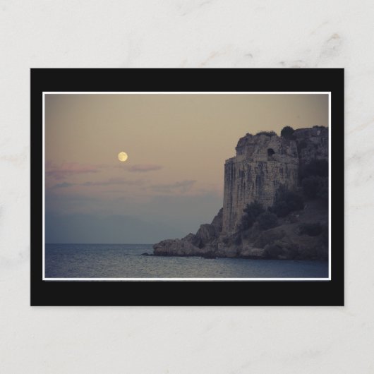 Vollmond bei Koroni Kastro - Postcard Postkarte (Vorderseite)