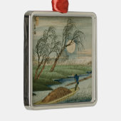Vollmond bei Seba Silbernes Ornament (Rechts)