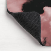 VOLLMOND BEWÖLKT ROT MOUSEPAD (Ecke)