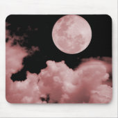 VOLLMOND BEWÖLKT ROT MOUSEPAD (Vorne)