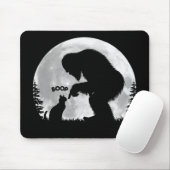 Vollmond Bigfoot Cat Boop Mousepad (Mit Mouse)