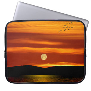 Vollmond-Bild für Neopren-Laptop-Sieb Laptopschutzhülle