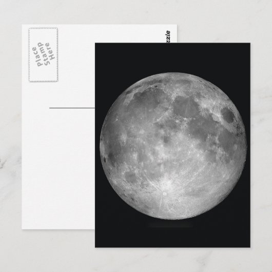 Vollmond-Bilder Postkarte (Vorne/Hinten)
