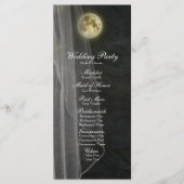 Vollmond Black Night Veil Wedding Programm (Vorderseite)