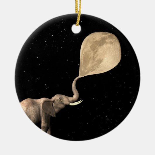 Vollmond blasen keramikornament (Vorne)