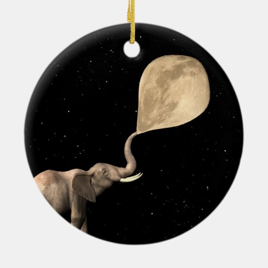 Vollmond blasen keramikornament (Hinten)