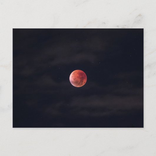 Vollmond, Blutmond Postkarte (Vorderseite)