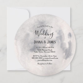 Vollmond Boho Hochzeitseinladung Einladung