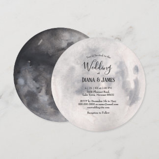 Vollmond Boho Hochzeitseinladung Einladung