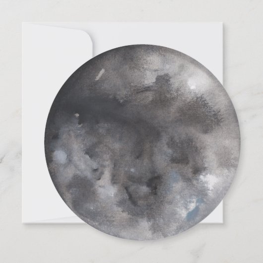 Vollmond-Boho Wicca-Fastenfeier Einladung (Rückseite)