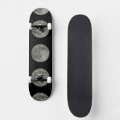 Vollmond-Collage-Skateboard Skateboard (Vorderseite)