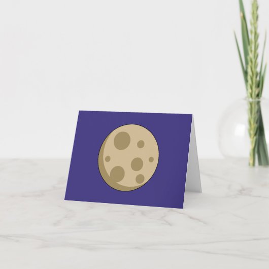 Vollmond Dankeskarte (Vorderseite)