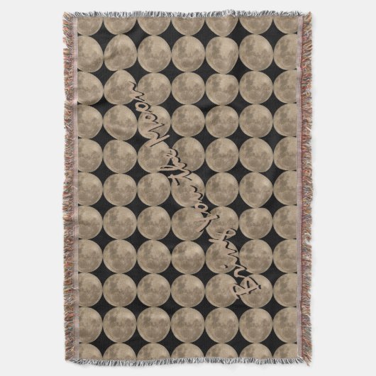 Vollmond-Decken für den Moon Throw-Decken Geschenk Decke (Vorderseite Vertikal)