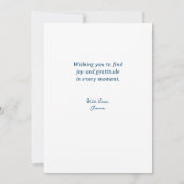 Vollmond Denken Sie an Sie Dankeskarte (Rückseite)