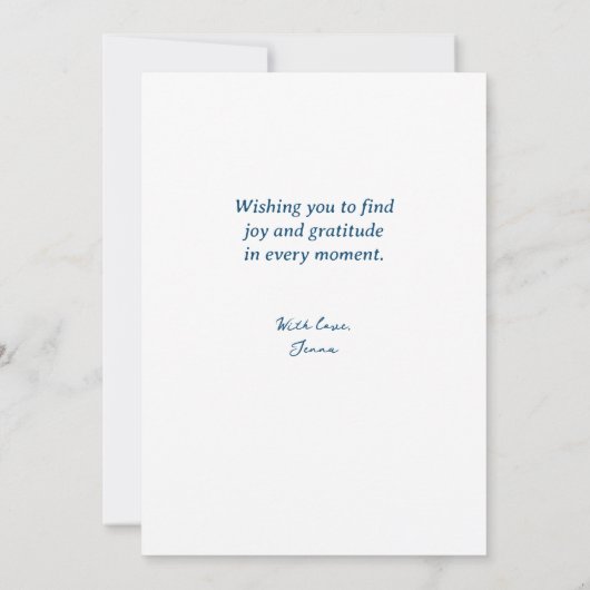 Vollmond Denken Sie an Sie Dankeskarte (Rückseite)