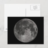 Vollmond der Erde Postkarte (Vorne/Hinten)