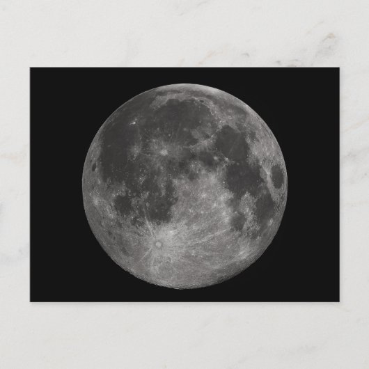 Vollmond der Erde Postkarte (Vorderseite)