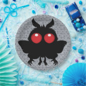Vollmond des Untergangs Süßer Mothman Kryptid Pappteller (Party)