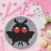 Vollmond des Untergangs Süßer Mothman Kryptid Pappteller (Party)
