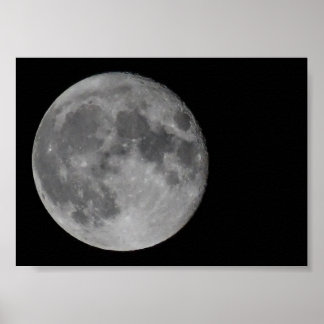 Vollmond Detail Poster