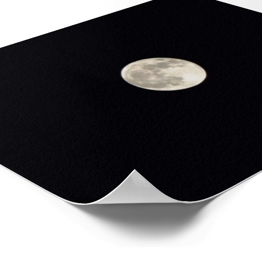 Vollmond-Druck Poster (Ecke)