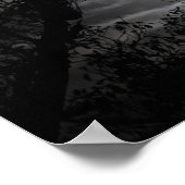 Vollmond durch die Zweige Poster (Ecke)