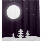 Vollmond Duschvorhang (Vorderseite)