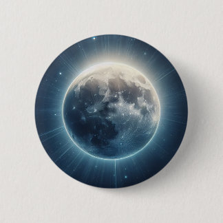 Vollmond Eclipse Weißglühen Button