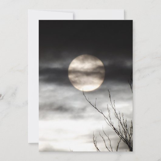 Vollmond Einladung (Vorderseite)