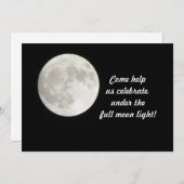 Vollmond-Einladung Einladung (Vorne/Hinten)