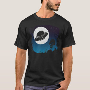Vollmond Entführung eines unidentifizierten fliege T-Shirt