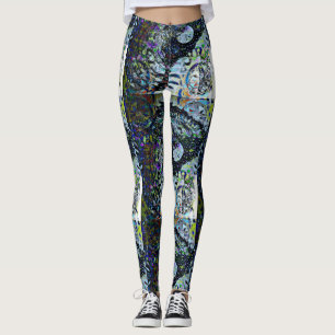 Vollmond-Eulen-Nacht gemustert Leggings