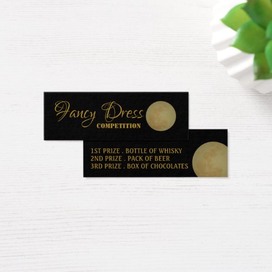 Vollmond, Extravagante Kleiderwettbewerbstickets (Schreibtisch)