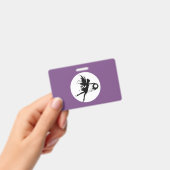 Vollmond-Fee-PlastikAbzeichen - horizontal Ausweis (Handheld)