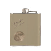 Vollmond-Flasche Personalisiert Moon Flask Moon Ge Flachmann (Rückseite)