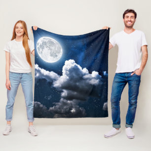 Vollmond Fleecedecke