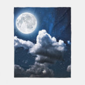 Vollmond Fleecedecke (Vorderseite)