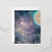 Vollmond Folien Feiertagspostkarte (Vorderseite/Rückseite)