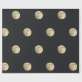 Vollmond-Foto Geschenkpapier (Flach)