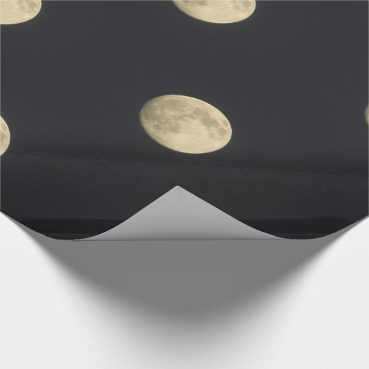Vollmond-Foto Geschenkpapier (Ecke)