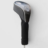Vollmond-Foto mit Monogramm und Name Golf Headcover (angewinkelt)