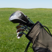 Vollmond-Foto mit Monogramm und Name Golf Headcover (In SItu)