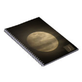 Vollmond-Foto mit sanftes, weiche Wolken-Notizbuch Notizblock (Rechte Seite)