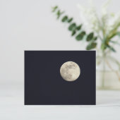 Vollmond Foto Postkarte (Stehend Vorderseite)
