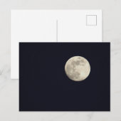 Vollmond Foto Postkarte (Vorne/Hinten)
