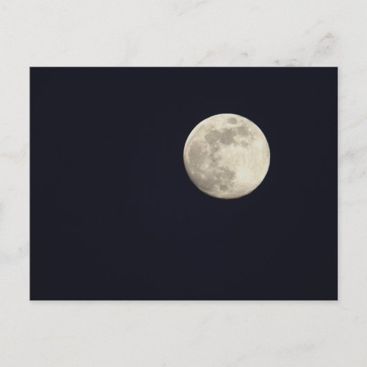 Vollmond Foto Postkarte (Vorderseite)