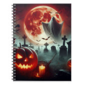 Vollmond, Friedhof, fliegender Geist. Notizblock (Vorderseite)