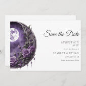 Vollmond Garden Door Lila Rose Boho Handfasting Save The Date (Vorne/Hinten)