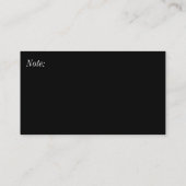 Vollmond-Geschäft/Visitenkarte Visitenkarte (Rückseite)