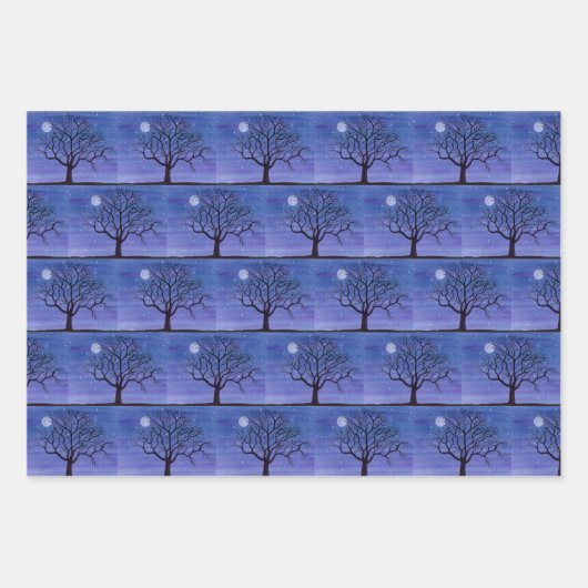 Vollmond Geschenkpapier Set (Vorderseite)